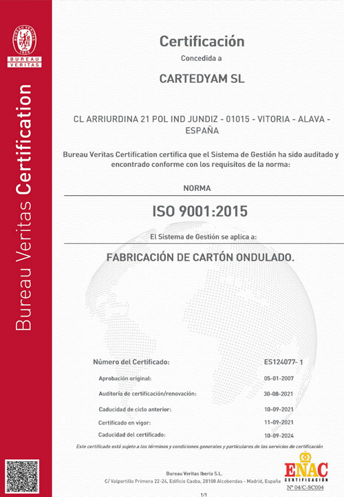 Certificado Iiso